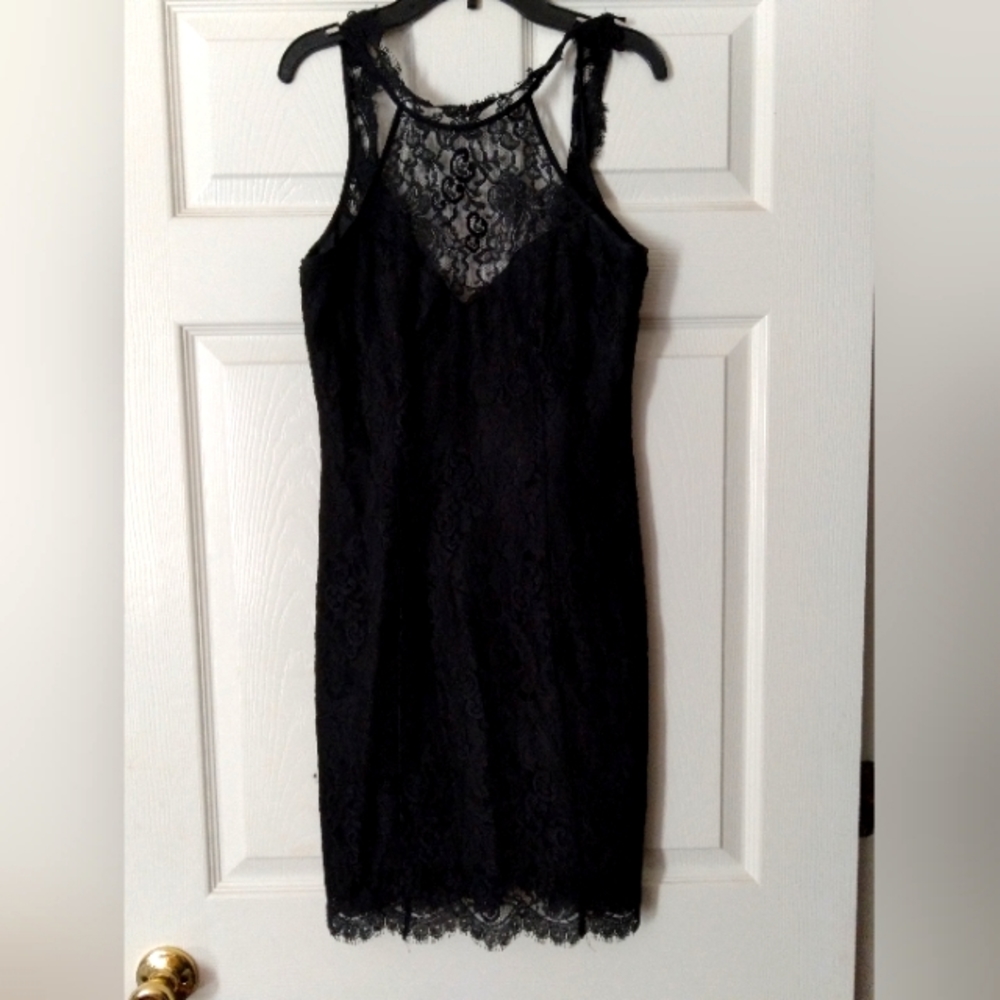 Laundry by Shelli Segal Black Corset Like Formal Dress size women's 2